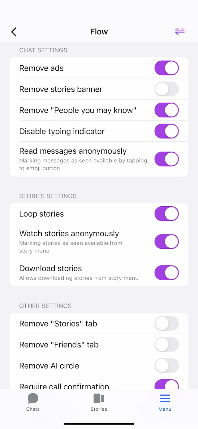 Flow for Messenger